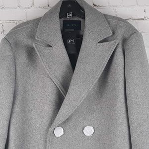 Men's Braveman Long Coat Wool Blend Size L